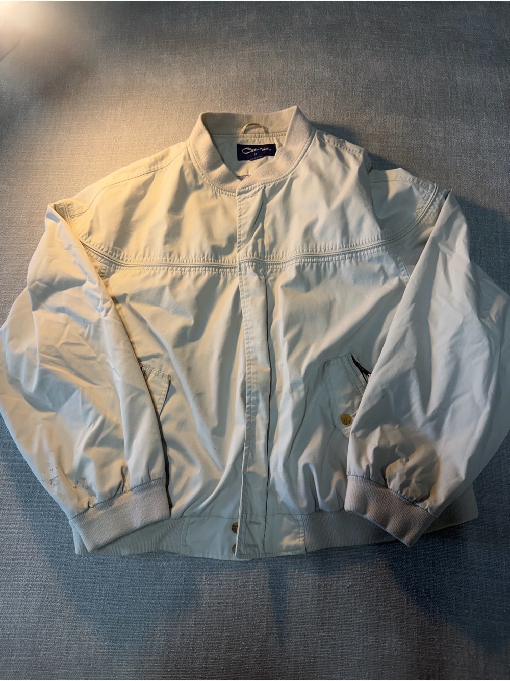 Catalina Cream Bomber Jacket